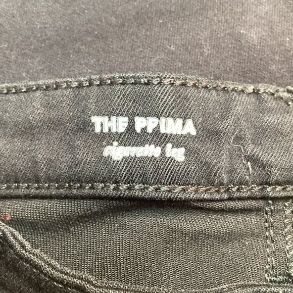 Adriano Goldschmied Jeans Womens 27R Prima Mid-Rise Cigarette Leg Black - Picture 11 of 13